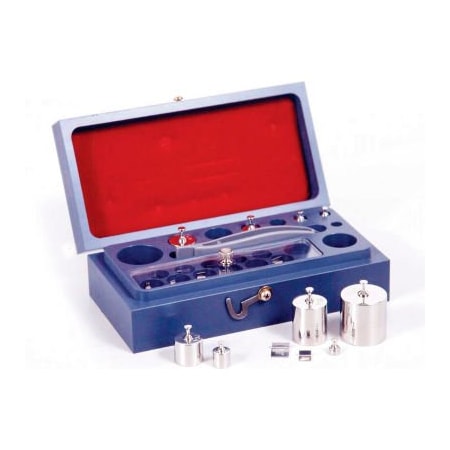 Rice Lake Weighing Systems Rice Lake 50g-1g Screw Knob Stainless Steel Precision Weight With Case ASTM E617 Class 4 12150